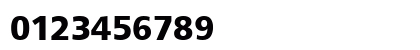 Frutiger 55 Roman Bold Numeric Preview