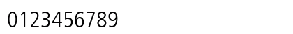 Frutiger LT Com 47 Light Condensed Numeric Preview