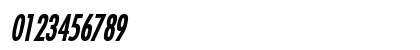 Fuji-Condensed Bold Italic Numeric Preview