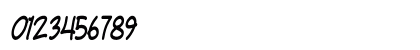 Fuki Maki Condensed Italic Numeric Preview