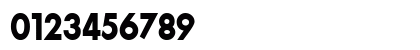 FutenaThin Bold Numeric Preview