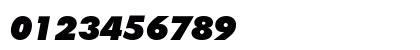Futura Extra Black Italic Numeric Preview