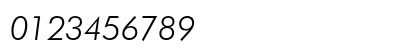 Futura Light Italic Preview