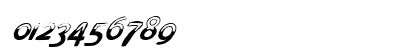 FZ UNIQUE 4 MANGLED ITALIC Normal Numeric Preview