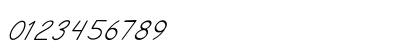 Gavol Italic Numeric Preview