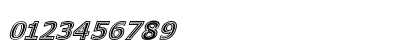 Genesee St Italic Numeric Preview