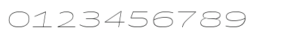 Georama Extra Expanded Thin Italic Numeric Preview