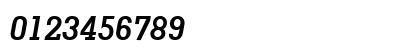 GeoSlabserif Bold Italic Numeric Preview
