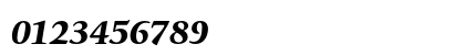 ITC Giovanni Std Black Italic Numeric Preview