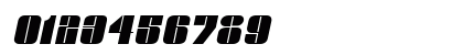 Glaze Italic Numeric Preview