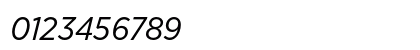 Gotham Narrow Book Italic Numeric Preview