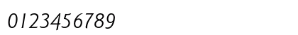 ITC Goudy Sans Std Book Italic Numeric Preview