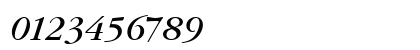 Gourmand Italic Numeric Preview