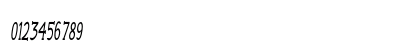 Grackle Extra-condensed Italic Preview