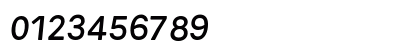 Gravity Bold Italic Numeric Preview