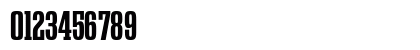 Gravtrac Condensed Bold Numeric Preview