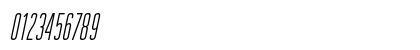 Guilder Free Light Italic Numeric Preview