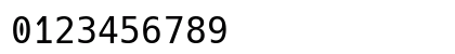 Hack Nerd Font Regular Numeric Preview