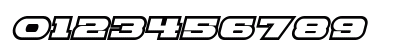 Hackney Block Outline Italic Preview