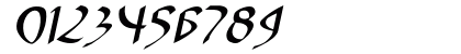 Hades Bold Italic Numeric Preview