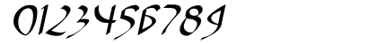 Hades Italic Numeric Preview