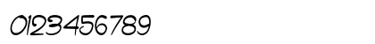 Haribu Condensed Italic Numeric Preview