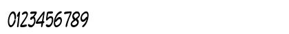 Headmaster Condensed Italic Numeric Preview