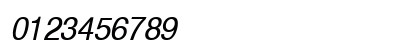 Hebar Italic Numeric Preview