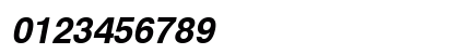 Helv Bold-Italic Numeric Preview