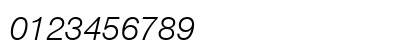 Helvetica Neue Light Italic Numeric Preview