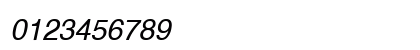 Helvetica Cirilica Italic Preview