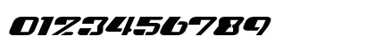 Hendockle Bold Italic Numeric Preview