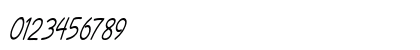Henzo Condensed Italic Numeric Preview