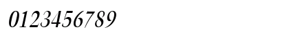 Horn Italic Numeric Preview