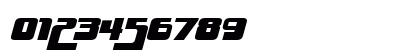 Huggy Bear Italic Numeric Preview
