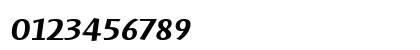 Humana Sans ITC Bold Italic Numeric Preview