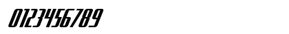 Hydro Squad Expanded Expanded Italic Numeric Preview