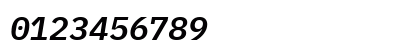 IBM Plex Mono SemiBold Italic Preview