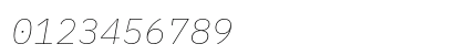 IBM Plex Mono Thin Italic Preview