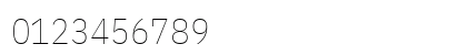 IBM Plex Sans Condensed Thin Regular Numeric Preview