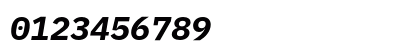 iMWritingDuospace Nerd Font Italic Numeric Preview