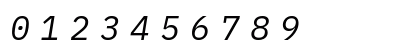 iMWritingQuattroS NF Italic Numeric Preview