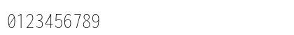 Inconsolata Condensed ExtraLight Regular Numeric Preview