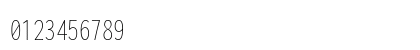 Inconsolata ExtraCondensed ExtraLight Regular Numeric Preview