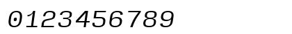Input Sans Italic Numeric Preview