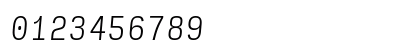 Input Sans Compressed Extra Light Italic Preview