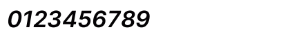 Inter Semi Bold Italic Numeric Preview