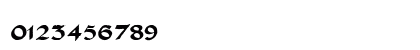 Interdite Script Regular Numeric Preview