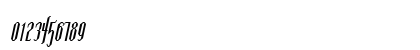 Ipswich Bold Italic Numeric Preview