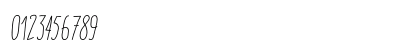 Italo Light Italic Numeric Preview